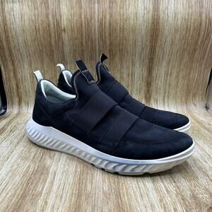 Ecco‎ ATH-1FTR Men's EU 47 US 13 Comfort Slip On Black White Sneakers Shoes